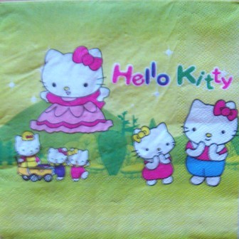Hello Kitty family grün
