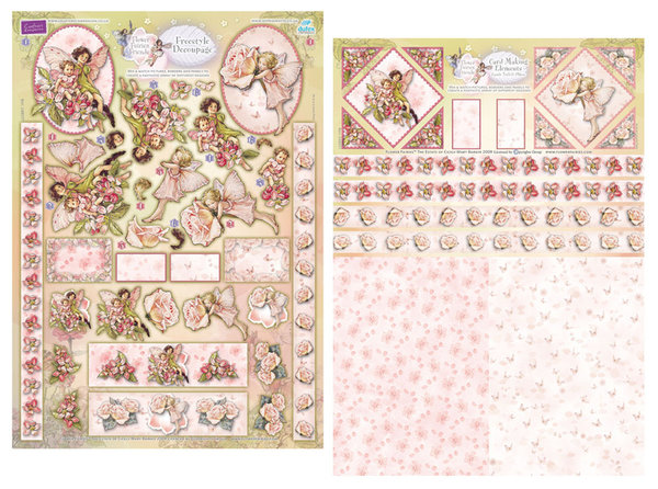 3D Bogen Stanzbogen Flower Fairies Apple Blossom Rose     alter Preis   2,20€