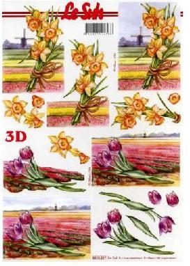 3D Bogen Schneidebogen  Tulpe Narzisse