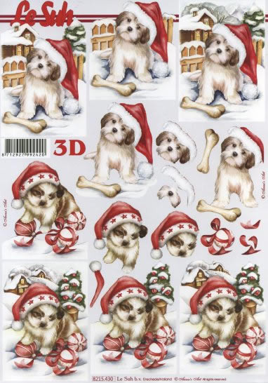 3D Bogen Schneidebogen  Winter Hund  430