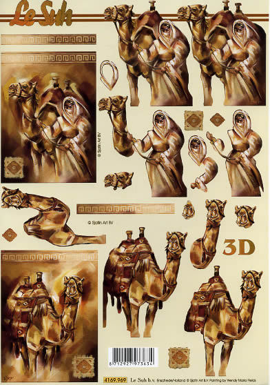 3D Bogen Schneidebogen Kamel  Wüste