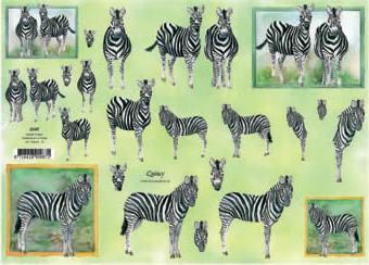 3D Bogen Schneidebogen Zebra