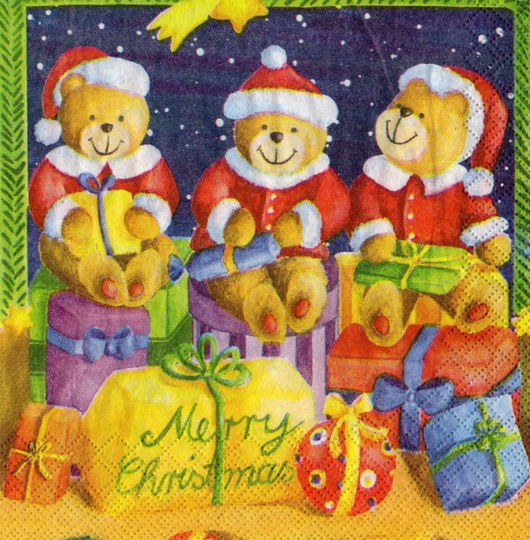 Merry Christmas Weihnachts - Teddys
