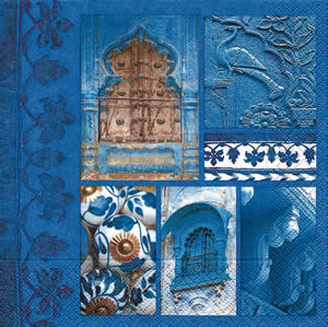 Maritim Türen Fenster blau Maharadscha