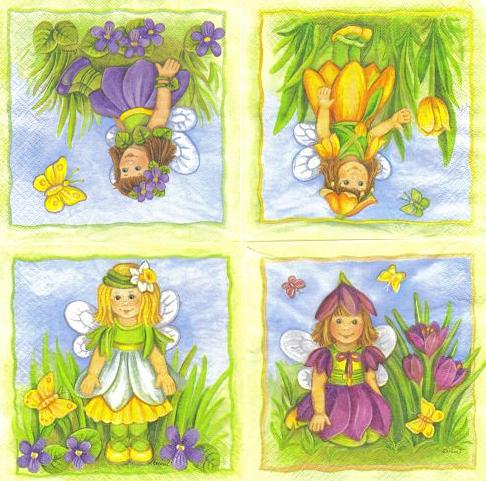 4 Fairys - Flower Fairies - Elfen