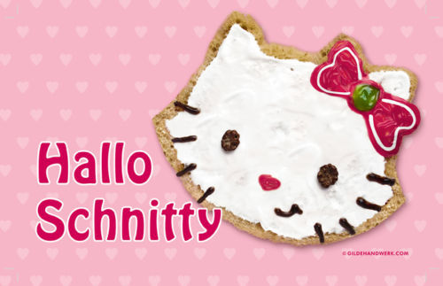 Frühstücksbrettchen Hallo Schnitty  , Hello Kitty