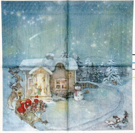 Lisi Martin Haus im Schnee & Santas Rentiere