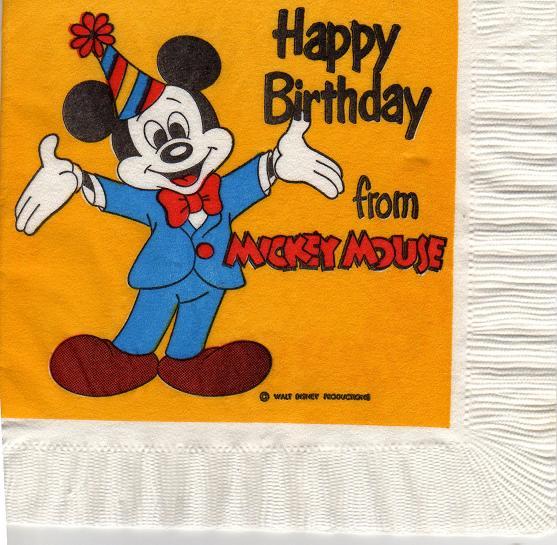 Happy Birthday from Mickey Mouse