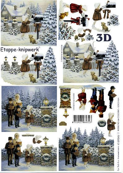 3D Buch Weihnachten und Winter