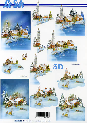 3D Buch Weihnachten und Winter