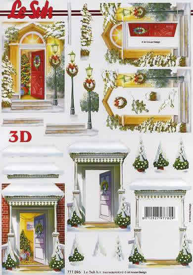 3D Bogen Schneidebogen  weihnachtliche Türen  96