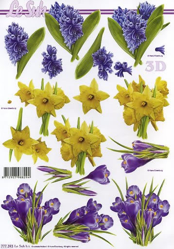 3D Bogen Schneidebogen Narzisse Krokusse 3x Blume  393