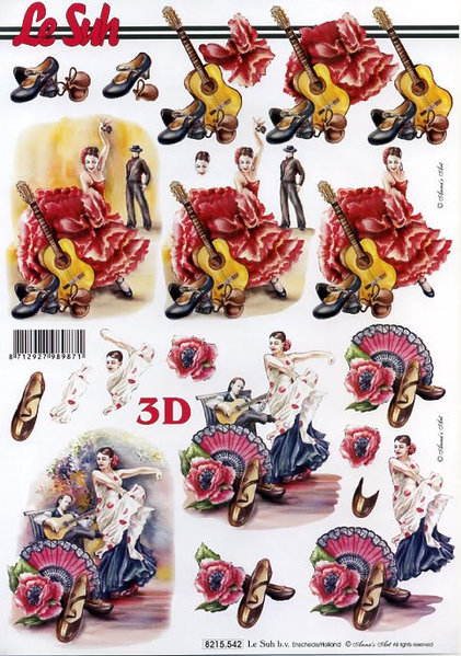 3D Bogen Schneidebogen Flamenco Tanz  542