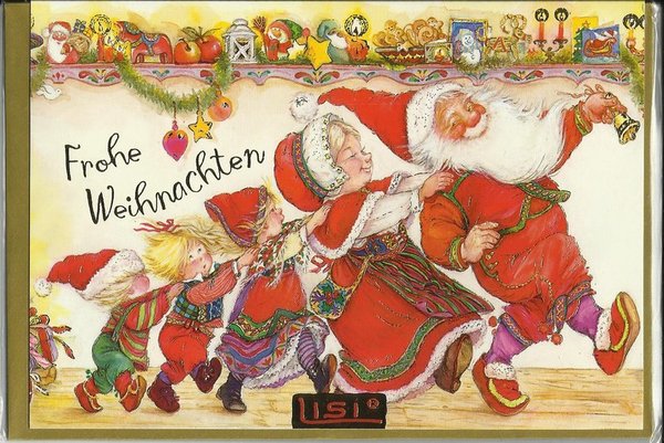 Lisi Martin Weihnachtsdoppelkarte groß  4675