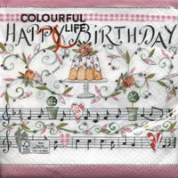 Happy Birthday Lied  - Torte Blumen