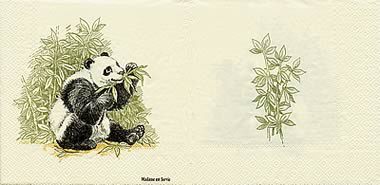 PAnda  mit Bambus