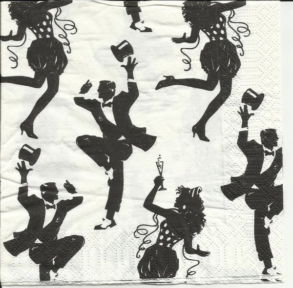 Tanzen -schwarz weiß
