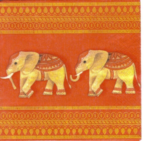 Elephant - Elefant -orange