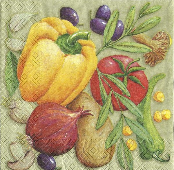 Gemüse - Paprika -Zwiebel- Tomaten