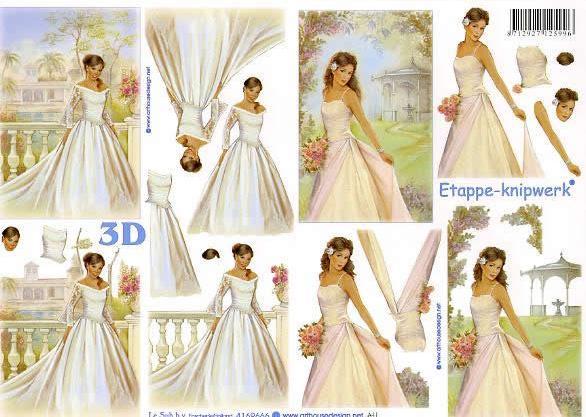 3D Bogen Schneidebogen Mädchen Braut  Teehaus  666