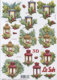 3D Bogen Stanzbogen Laterne Weihnachten  019