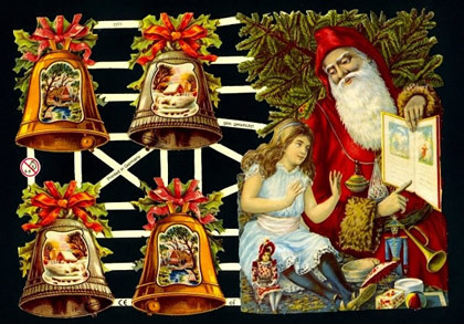 Santa + Glocken Poesie Album Bild