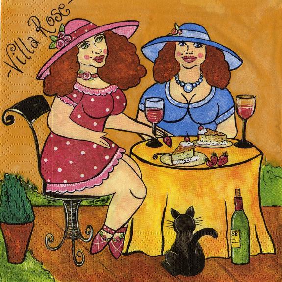 Villa Rose - Ladys and cat