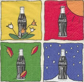 Cola Flaschen weiß