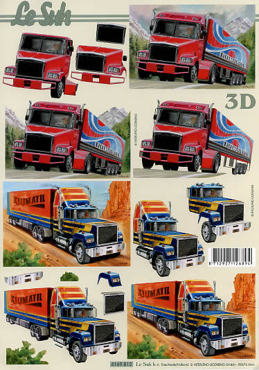 3D Bogen Schneidebogen  LKW Truck  812