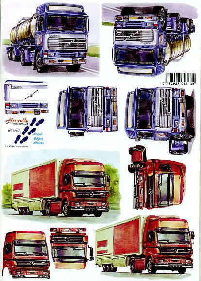 3D Bogen Schneidebogen  Trucks Lkw  06