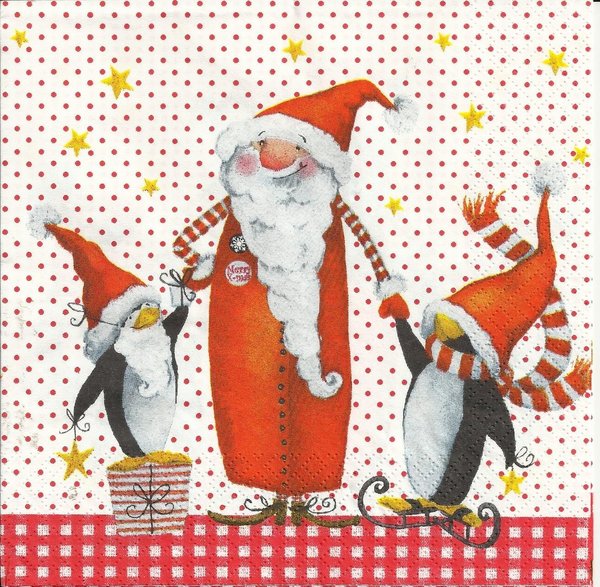 Santa und Pinguine