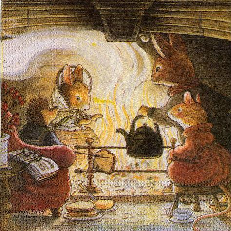 Foxwood tales Mäuse am Kamin