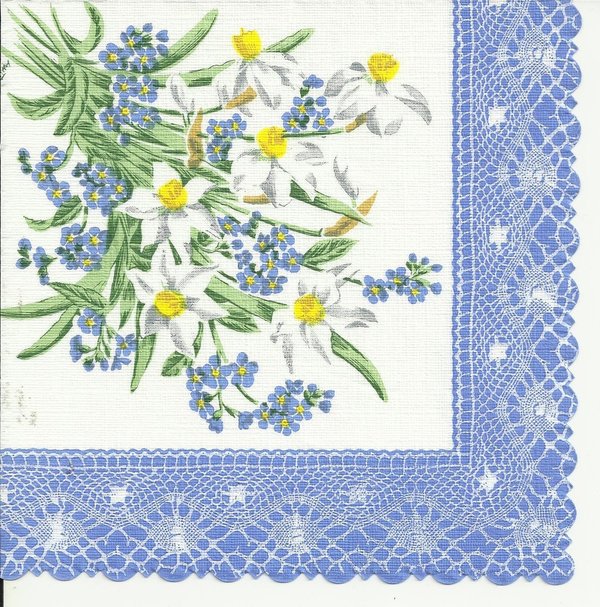 Weiße und Blaue Blumen