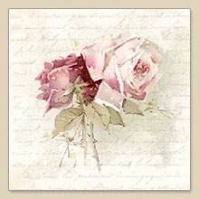 Vintage rose poem