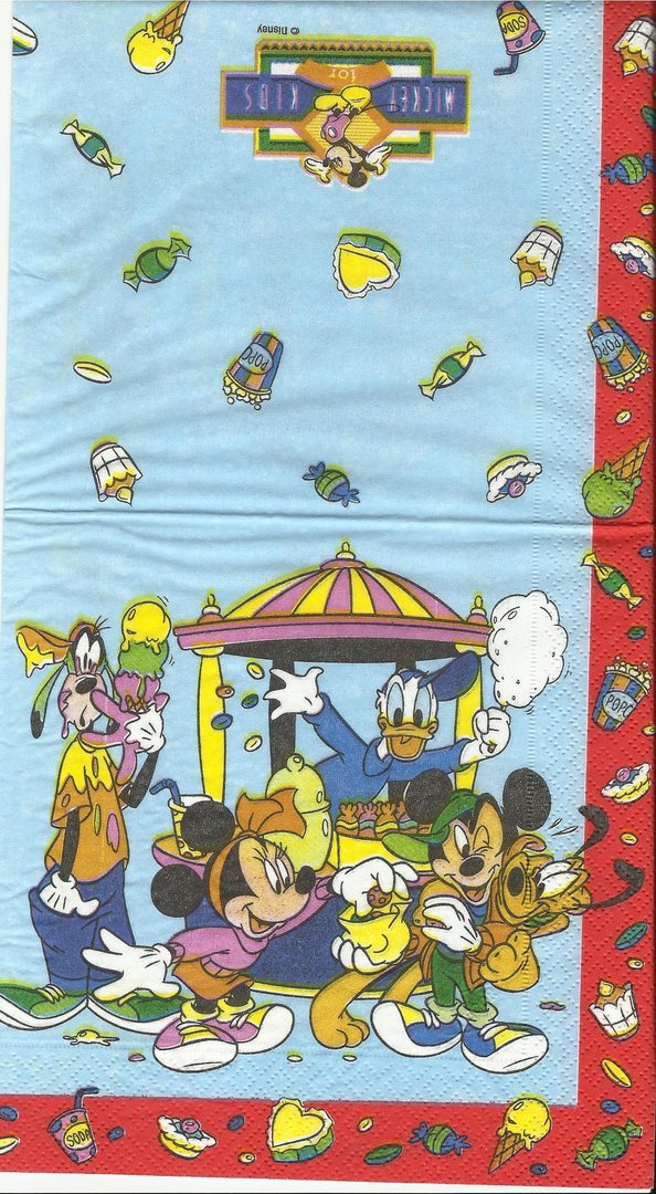 Mickey  und Donald , Popcorn und Zuckerwatte
