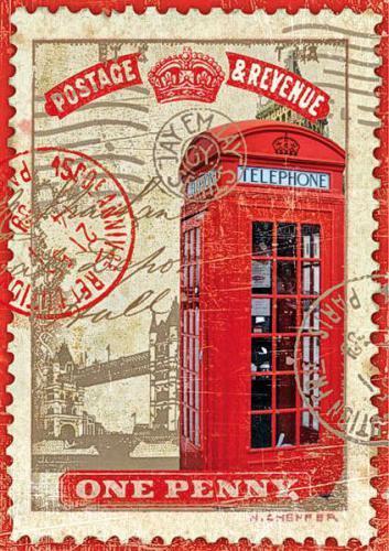 Strohseide "London Telefon"
