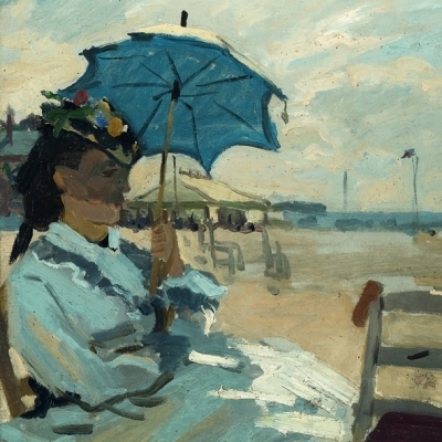 Claude Monet  - Beach at trouville
