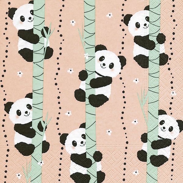 Kletternde Pandas