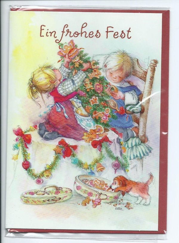 Lisi Martin Weihnachtsdoppelkarte groß  4631