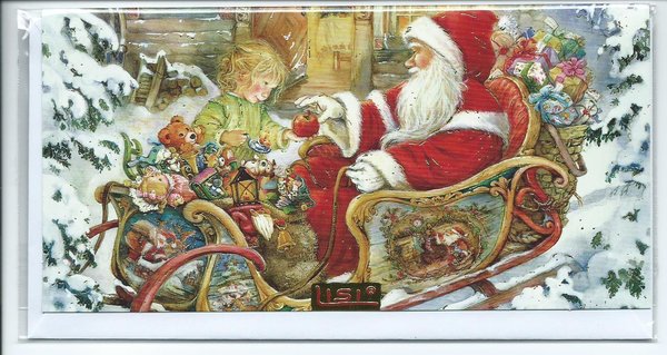 Lisi Martin Weihnachtsdoppelkarte groß 3508