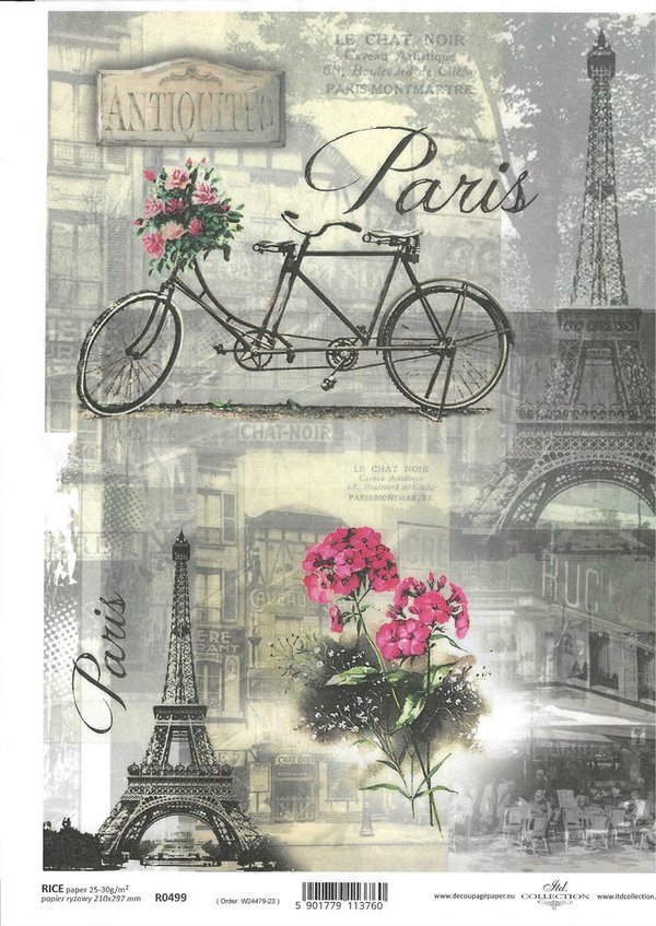 Reispapier Paris 0499