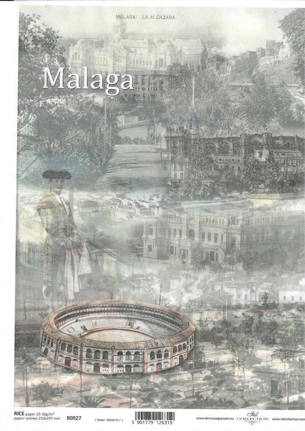 Reispapier Malaga 0927