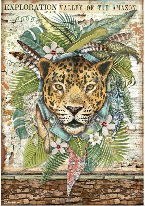 Reispapier Tropic Amazonia Jaguar