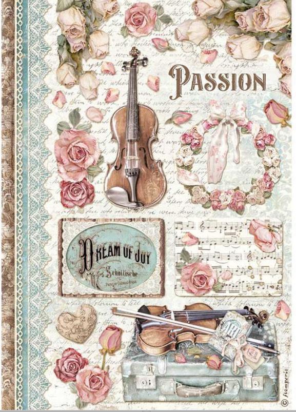 Reispapier Musica passion