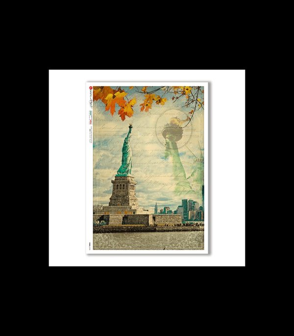 Reispapier Freiheitsstatue New York 155 A4