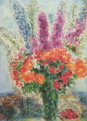 Postkarte Chagall, Marc , Blumenstrauß