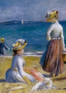 Postkarte Renoir, Pierre - August, Frauen am Strand