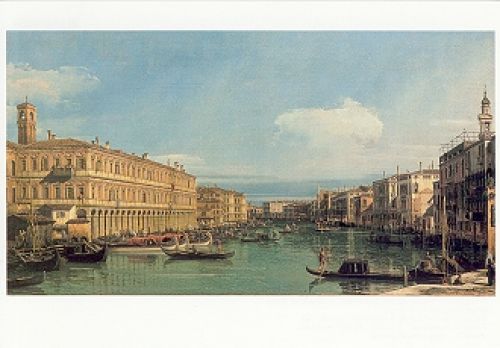 Postkarte Canaletto, Canal Grande in Venedig