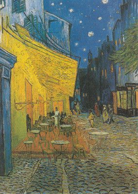 Postkarte  Gogh, Vincent van, Nachtcafe in Arles