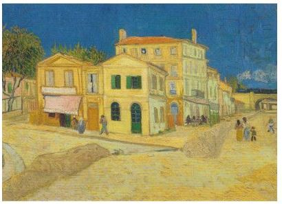 Postkarte Gogh,  Vincent van, Das gelbe Haus